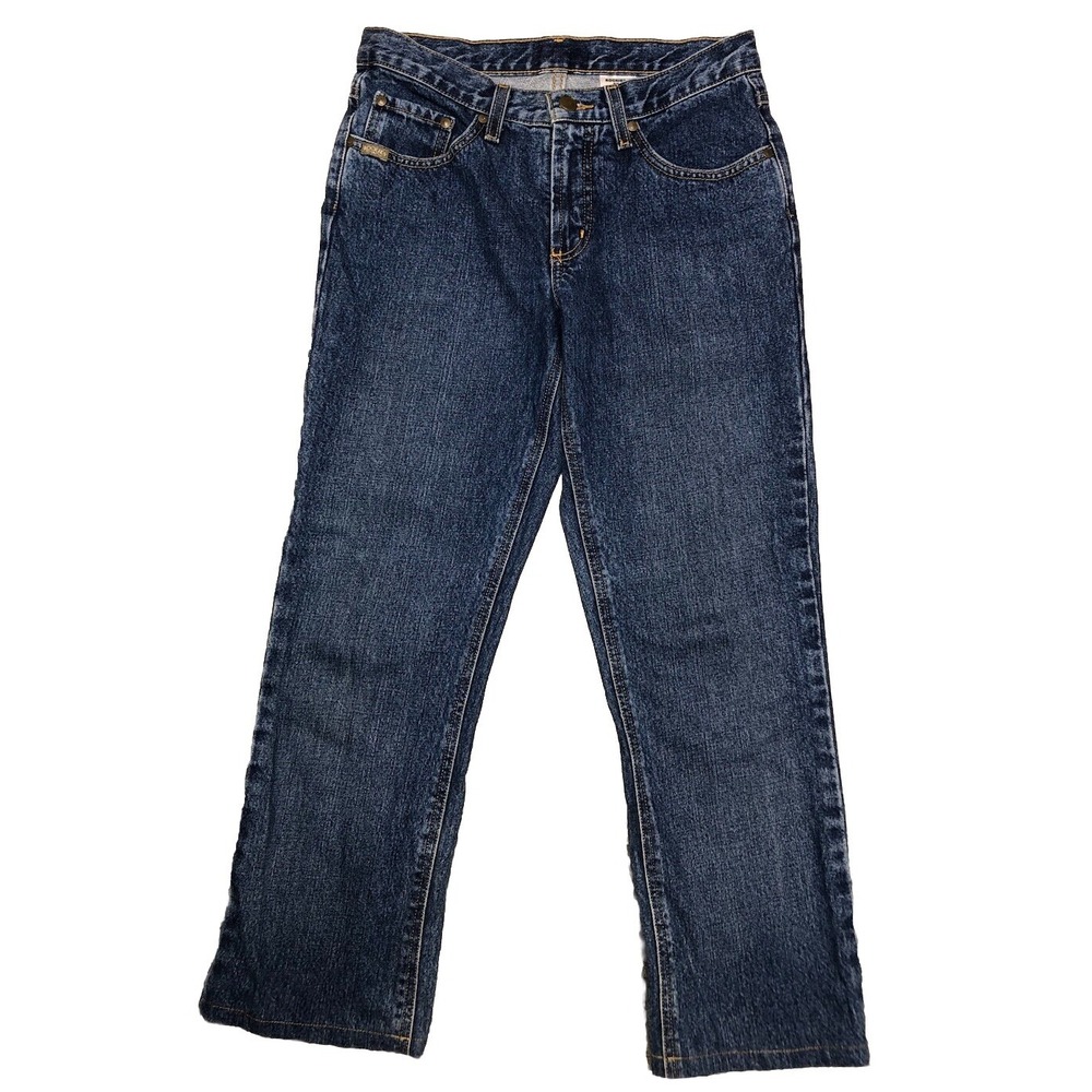 Vintage Rocky‎ Mountain Rockies Jeans Women's 4 Blue Slim Ankle Crop 28x26" - Picture 2 of 11